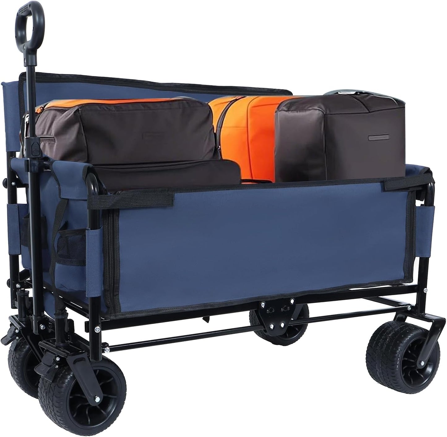 Q Transport 3-in-1 Folding Wagon Cart 500lb Bench Seat All-Terrain High Strength Series