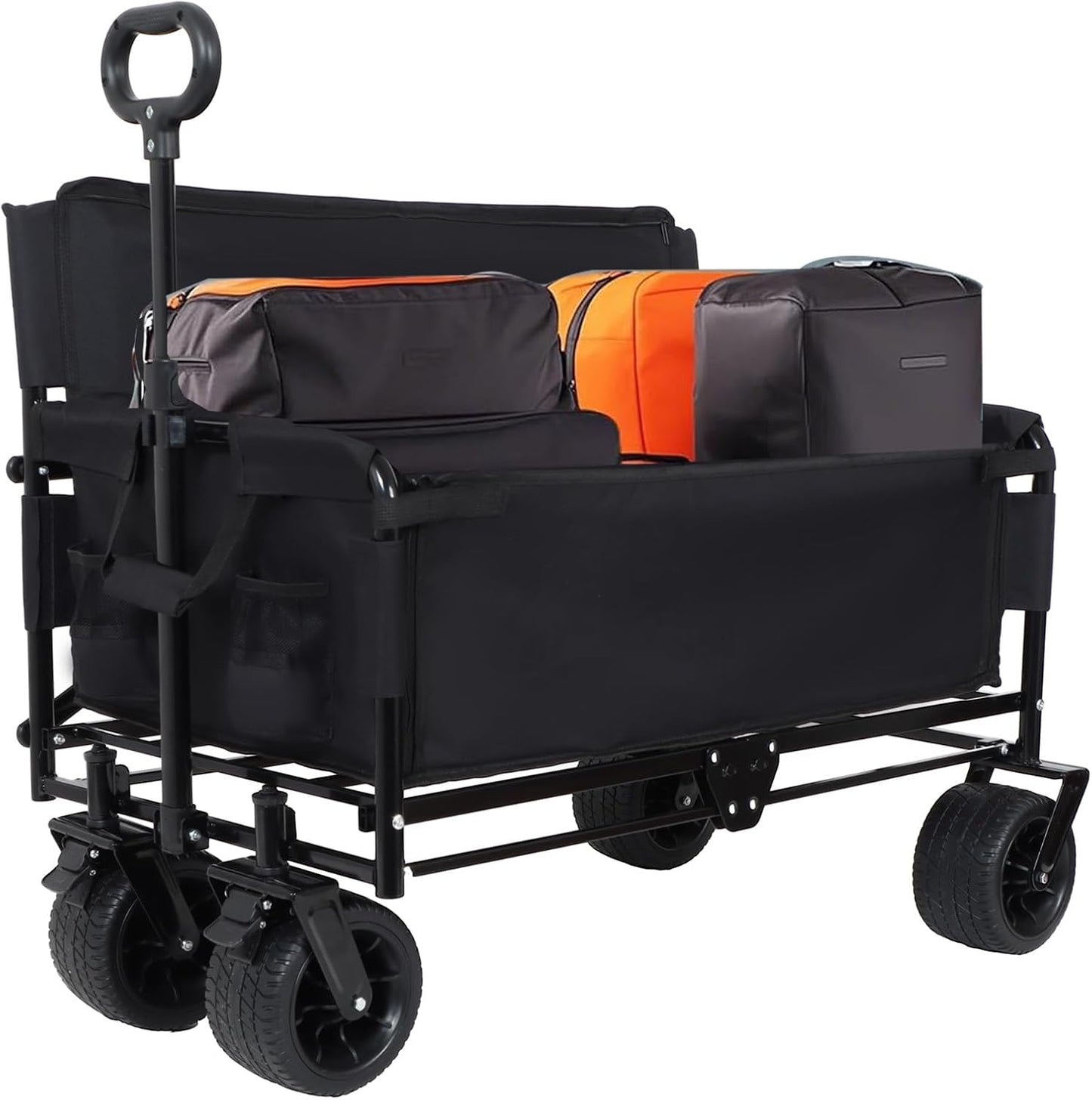 Q Transport 3-in-1 Folding Wagon Cart 500lb Bench Seat All-Terrain High Strength Series