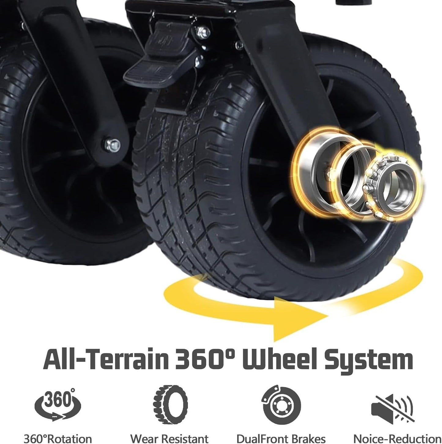 Q Transport 3-in-1 Folding Wagon Cart 500lb Bench Seat All-Terrain High Strength Series